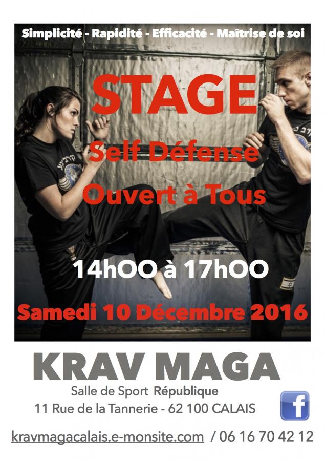 Stage krav maga calais 10 12 2016